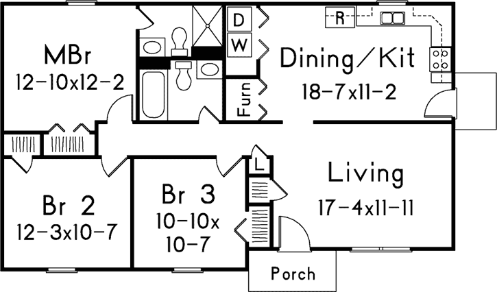 Main Floor Plan: 77-474