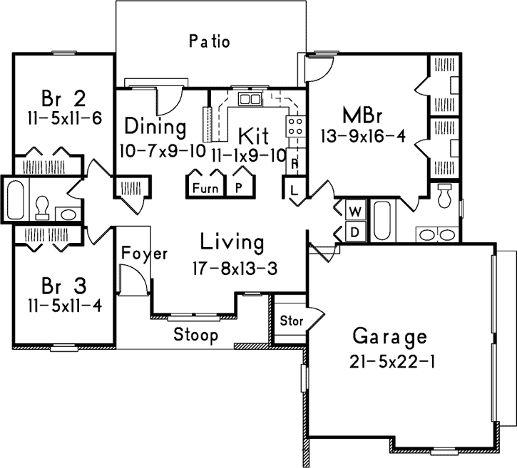 Main Floor Plan: 77-475