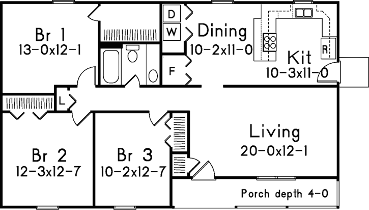 Main Floor Plan: 77-476