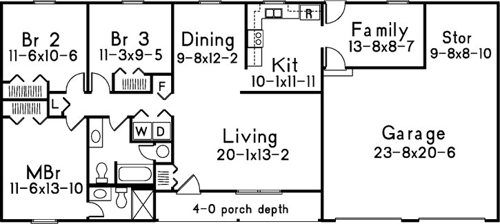 Main Floor Plan: 77-477