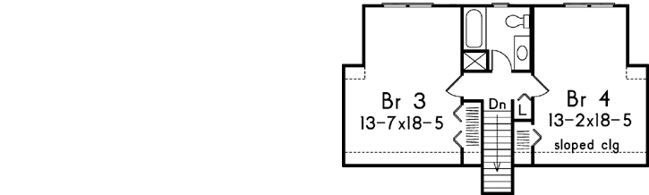 Upper/Second Floor Plan: 77-479