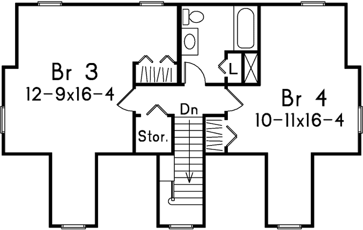 Upper/Second Floor Plan:77-484