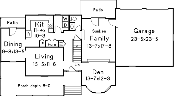 Main Floor Plan: 77-488