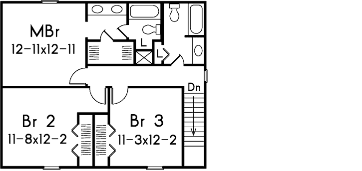 Upper/Second Floor Plan: 77-493