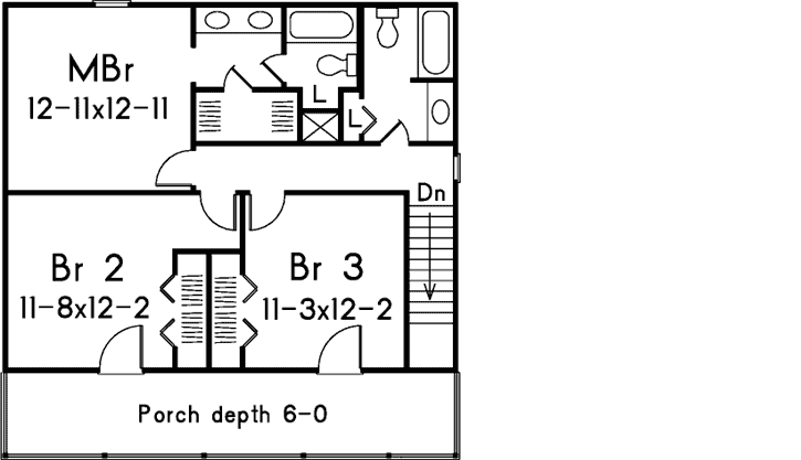 Upper/Second Floor Plan: 77-494