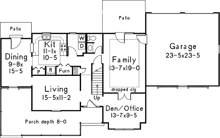 Main Floor Plan: 77-496