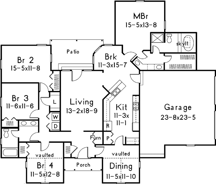 Main Floor Plan: 77-497