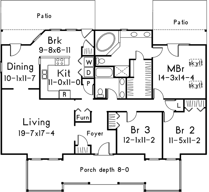 Main Floor Plan: 77-498