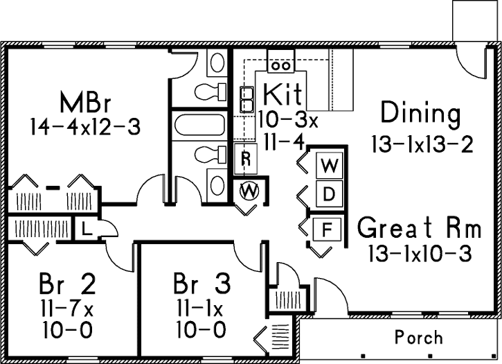 Main Floor Plan: 77-499