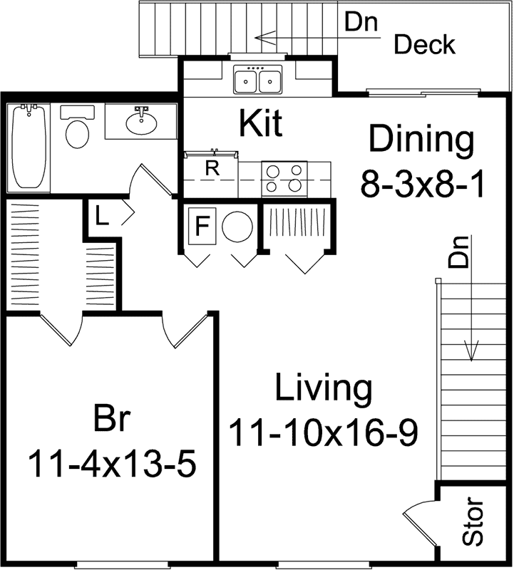 Upper/Second Floor Plan: 77-552