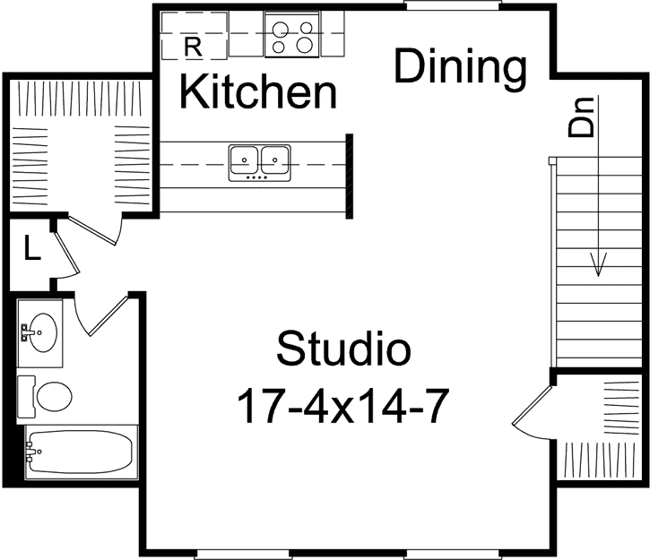 Upper/Second Floor Plan: 77-557