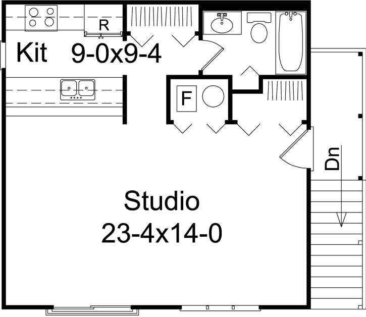 Upper/Second Floor Plan: 77-558