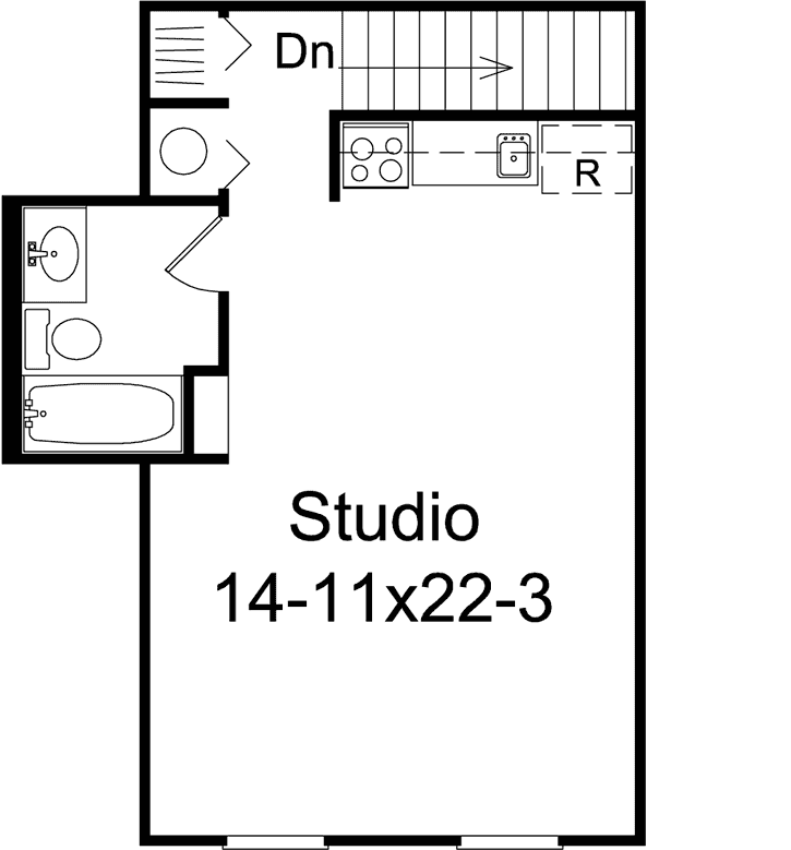 Upper/Second Floor Plan: 77-560