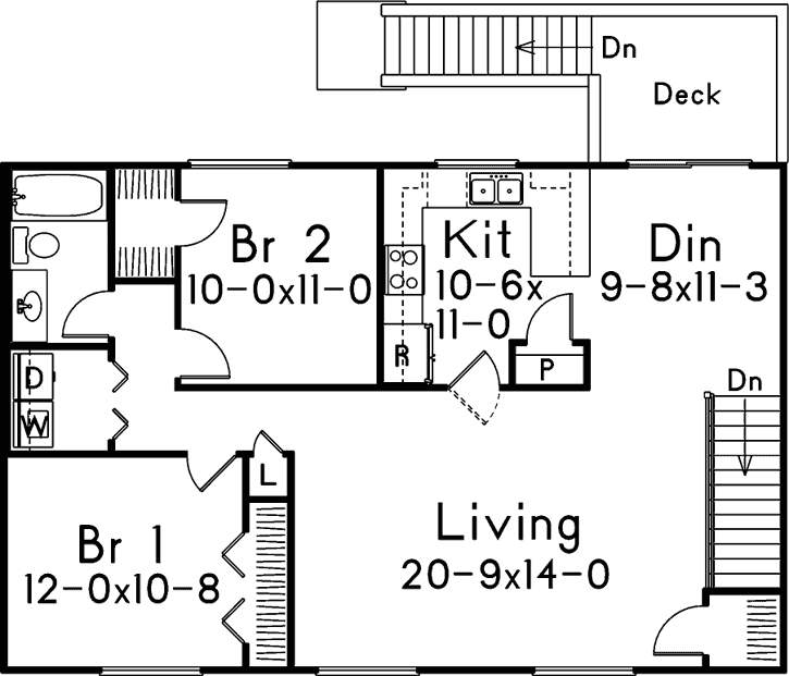 Upper/Second Floor Plan:77-562