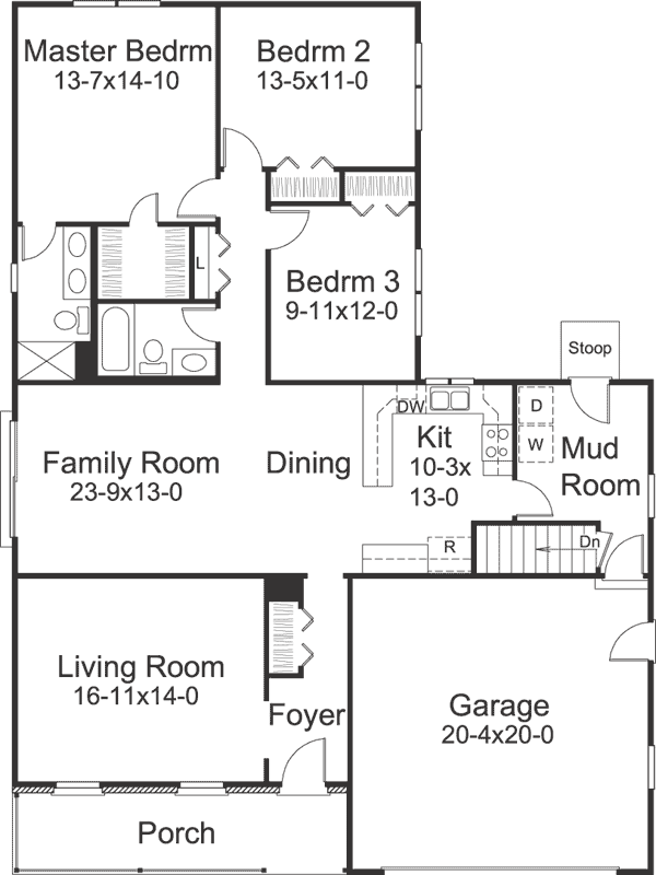 Main Floor Plan: 77-594