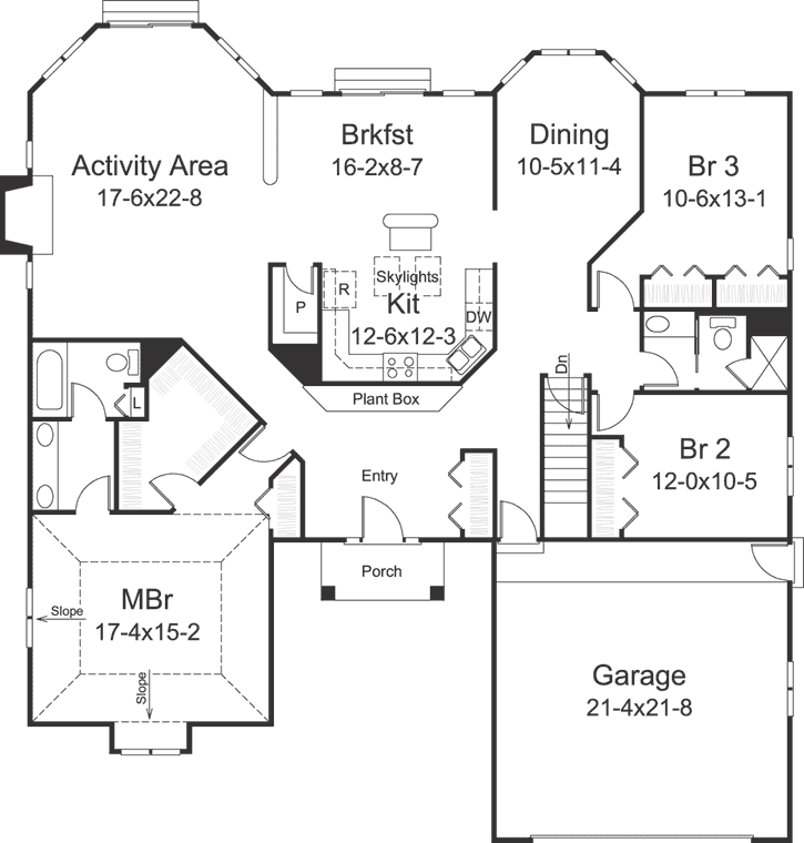 Main Floor Plan: 77-599