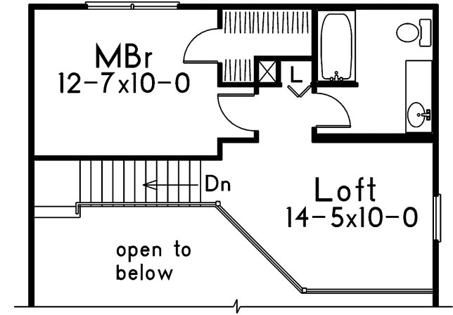 Upper/Second Floor Plan:77-603