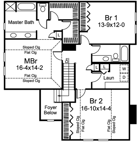 Upper/Second Floor Plan: 77-604