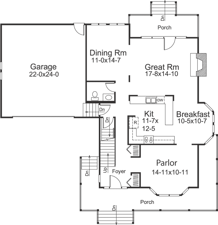 Main Floor Plan: 77-610