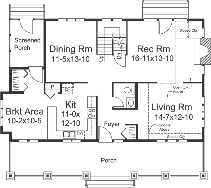 Main Floor Plan: 77-611
