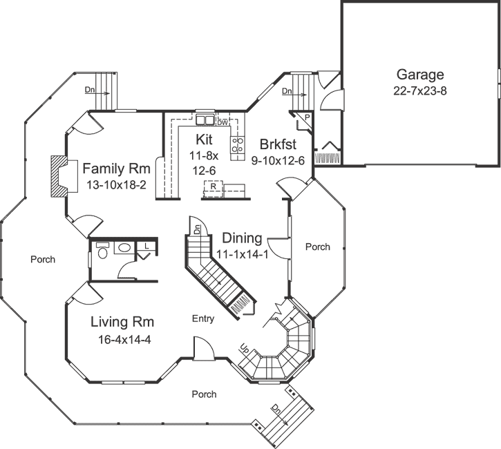 Main Floor Plan: 77-614