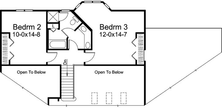Upper/Second Floor Plan: 77-616