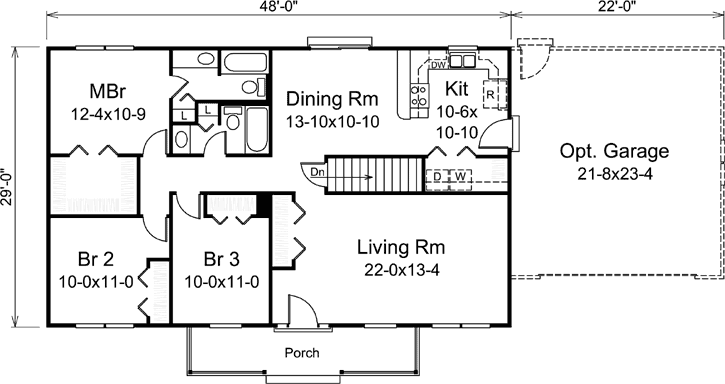 Main Floor Plan: 77-617