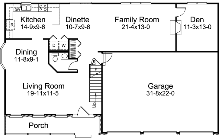 Main Floor Plan: 77-628