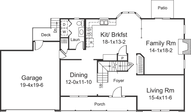 Main Floor Plan: 77-629