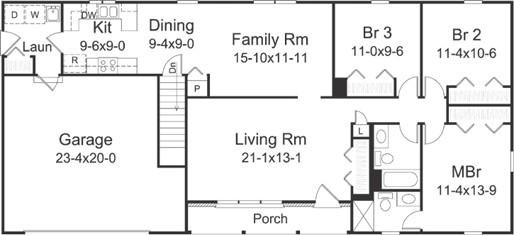 Main Floor Plan: 77-635