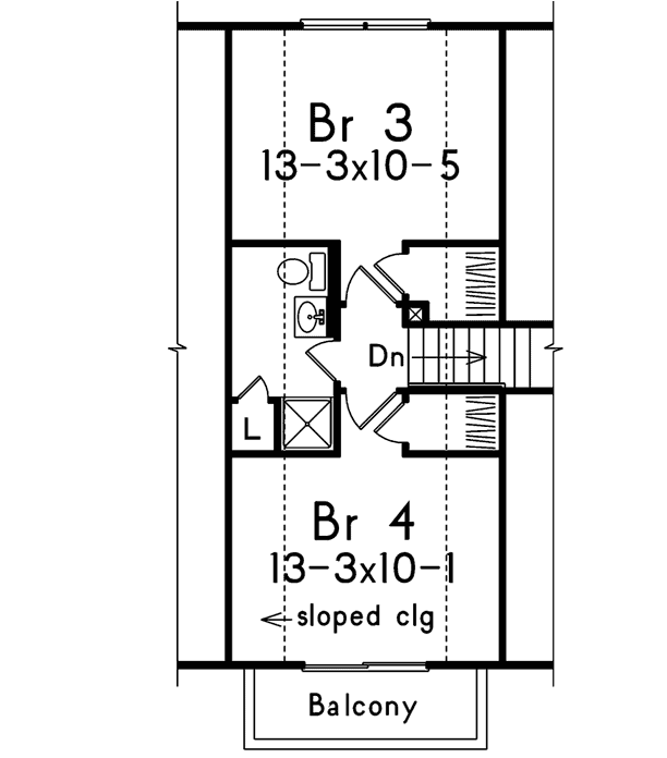 Upper/Second Floor Plan: 77-641