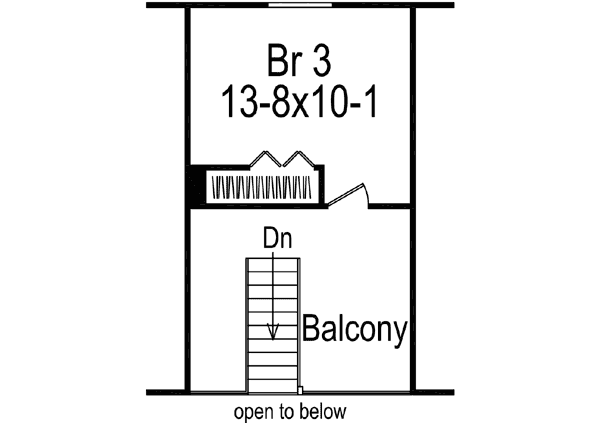 Upper/Second Floor Plan: 77-652