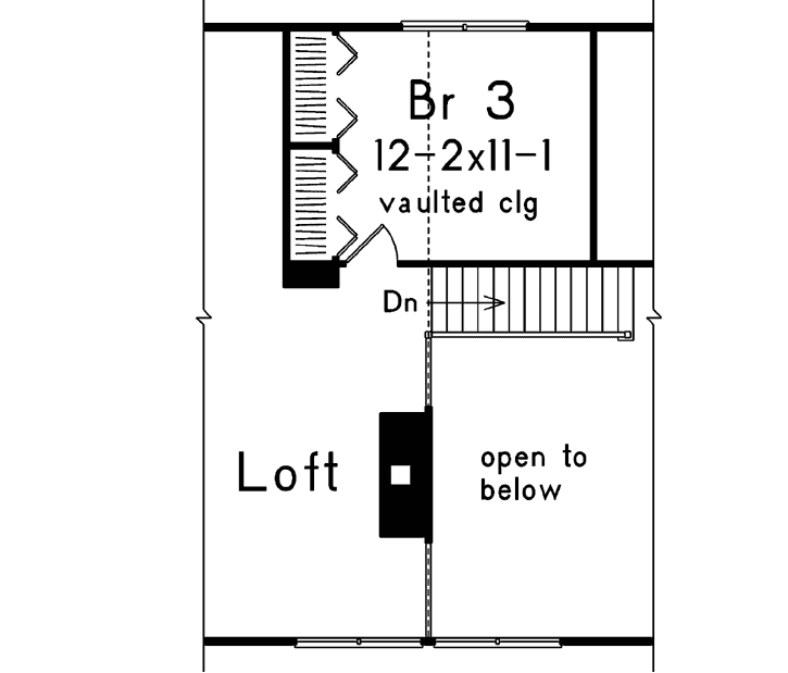 Upper/Second Floor Plan: 77-657