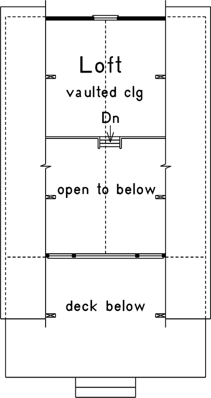 Upper/Second Floor Plan: 77-666