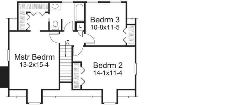 Upper/Second Floor Plan:77-674