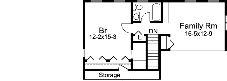 Upper/Second Floor Plan: 77-688