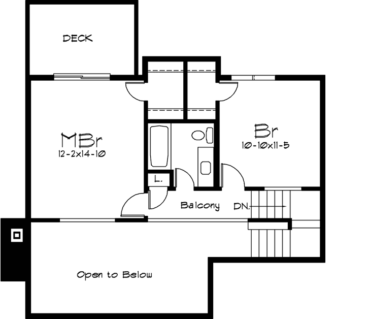 Upper/Second Floor Plan: 77-689