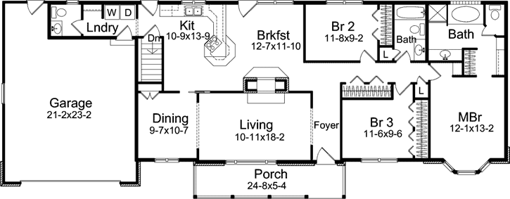 Main Floor Plan: 77-691