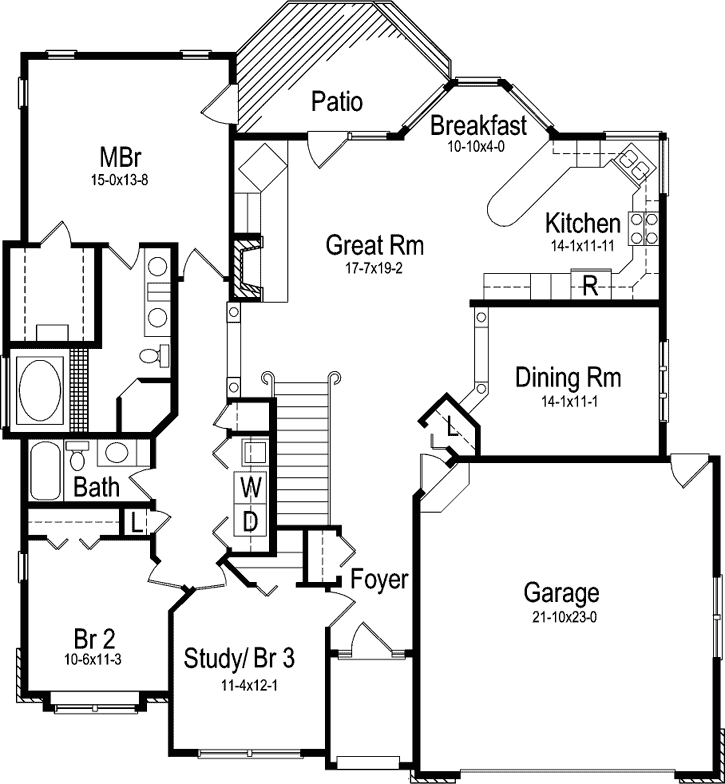 Main Floor Plan: 77-692