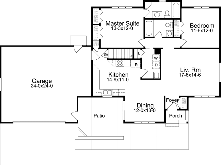 Main Floor Plan: 77-697