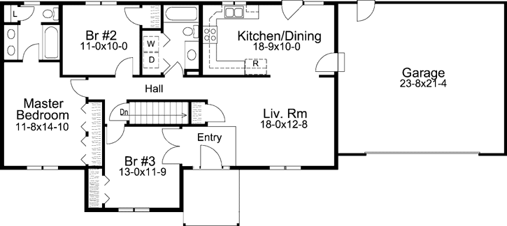 Main Floor Plan: 77-698