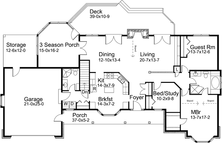 Main Floor Plan: 77-699
