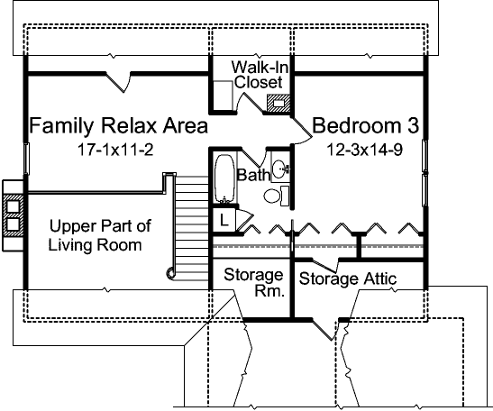 Upper/Second Floor Plan: 77-700