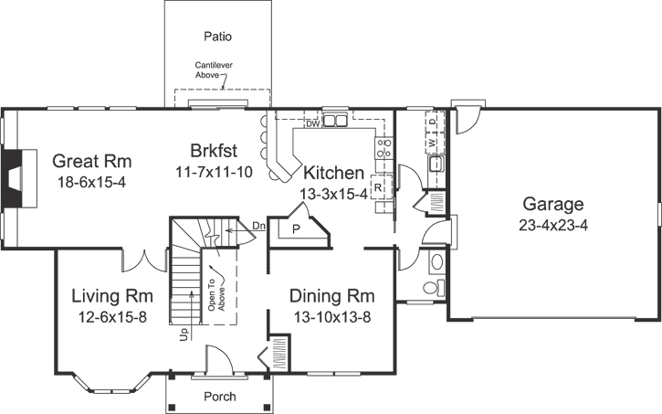 Main Floor Plan: 77-712
