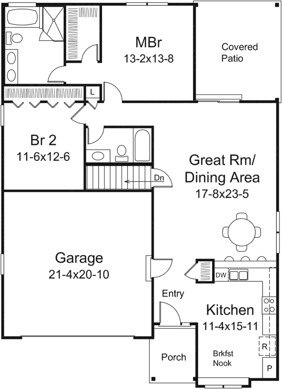 Main Floor Plan: 77-722