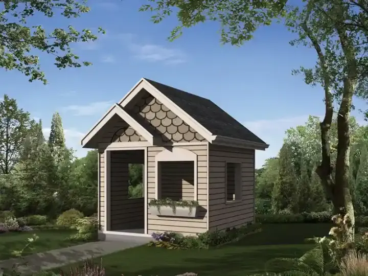 Craftsman house plans 77-731 - front exterior, 36 sq ft, 0 bed, 0 bath house plans | Monster House Plans