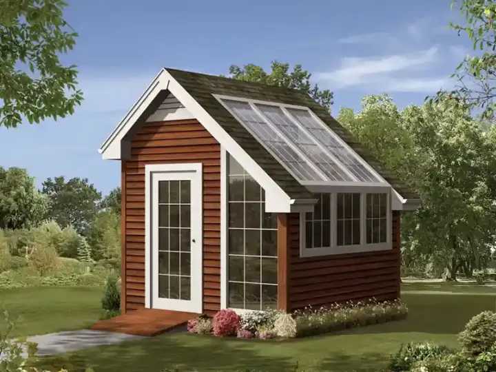 Contemporary house plans 77-733 - front exterior, 100 sq ft, 0 bed, 0 bath house plans | Monster House Plans