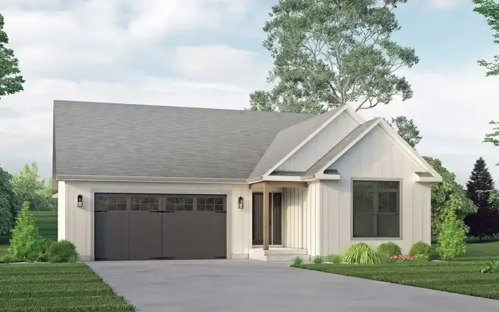 Traditional house plans 77-746 - front exterior, 1,762 sq ft, 3 bed, 2 bath house plans | Monster House Plans