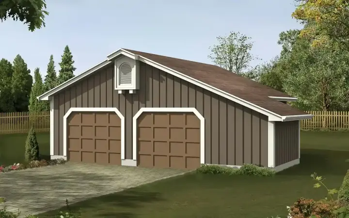 Country house plans 77-748 - front exterior, 840 sq ft, 0 bed, 0 bath house plans | Monster House Plans