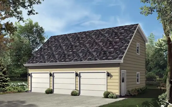 Country house plans 77-751 - front exterior, 864 sq ft, 0 bed, 0 bath house plans | Monster House Plans